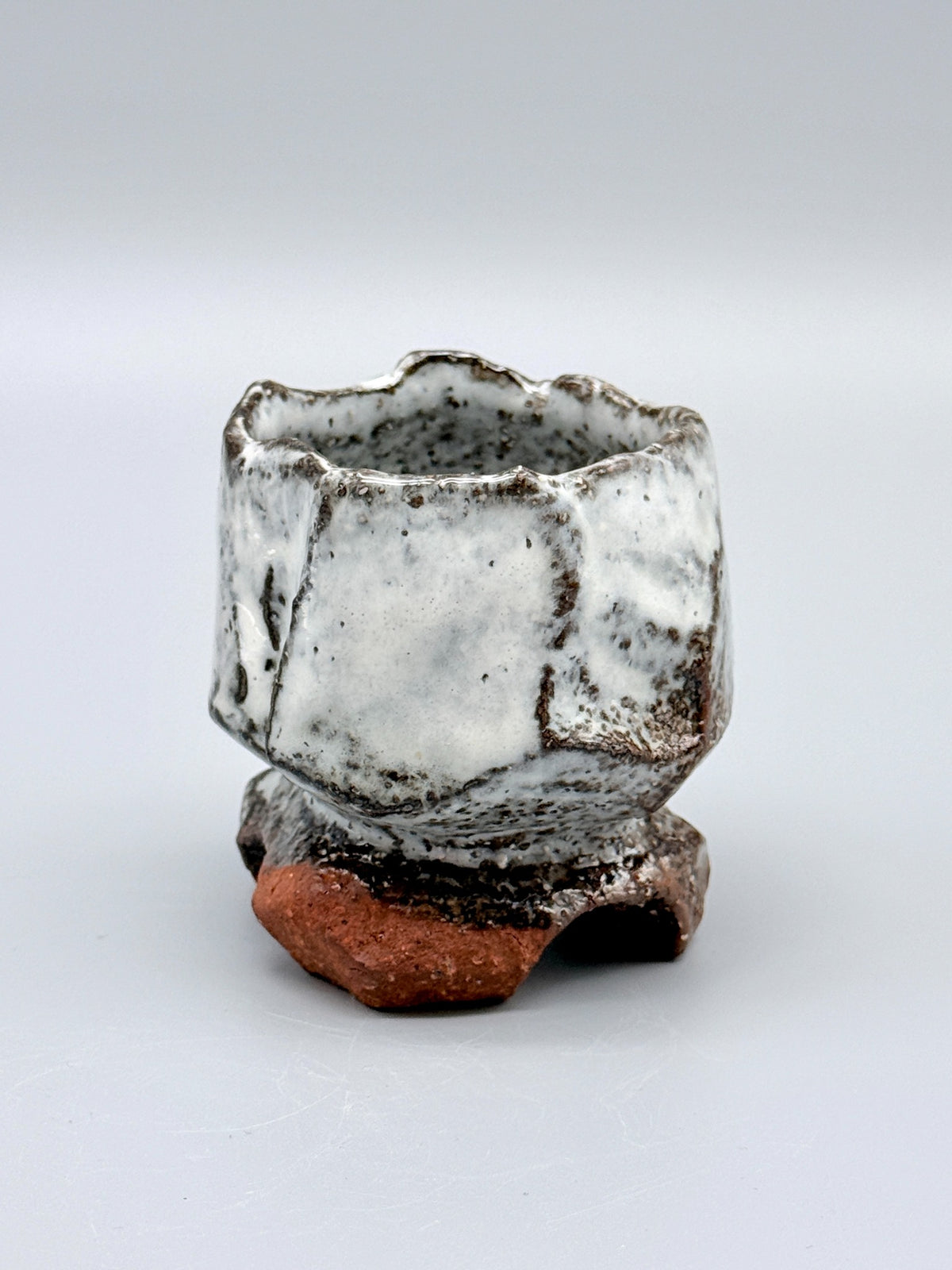 Hagi White Kurinuki High-Footed Cup