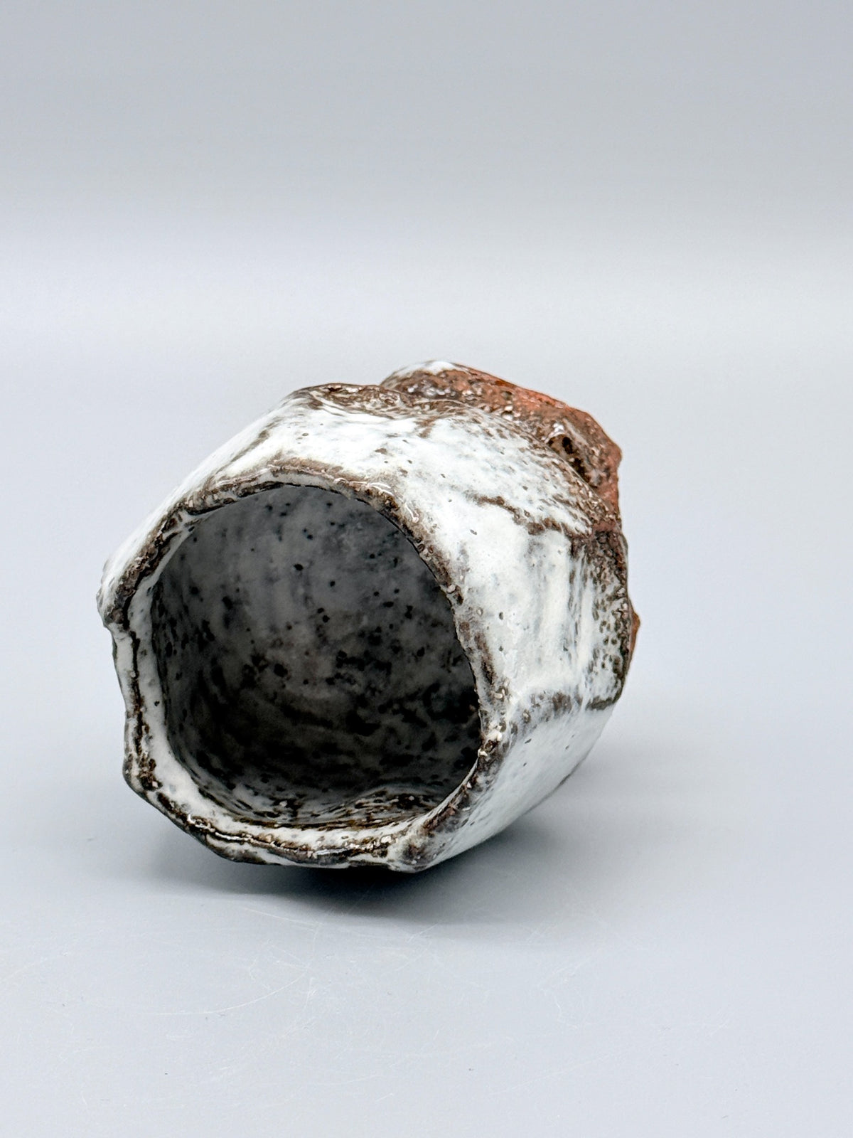 Hagi White Kurinuki High-Footed Cup