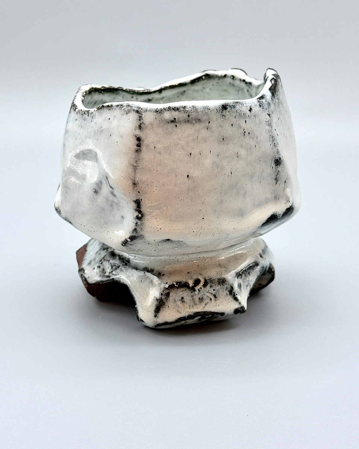 Hagi White Kurinuki Chawan