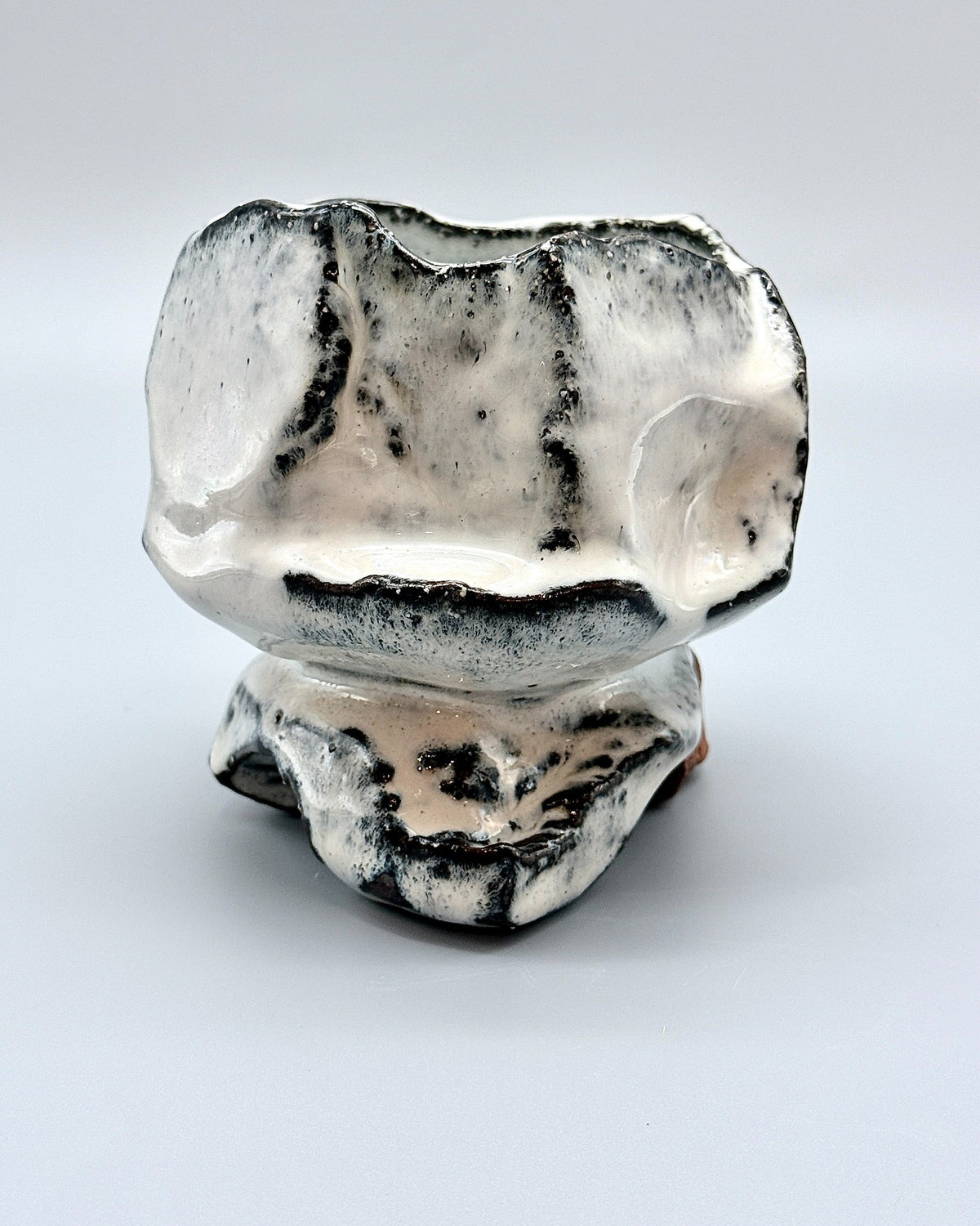 Hagi White Kurinuki Chawan