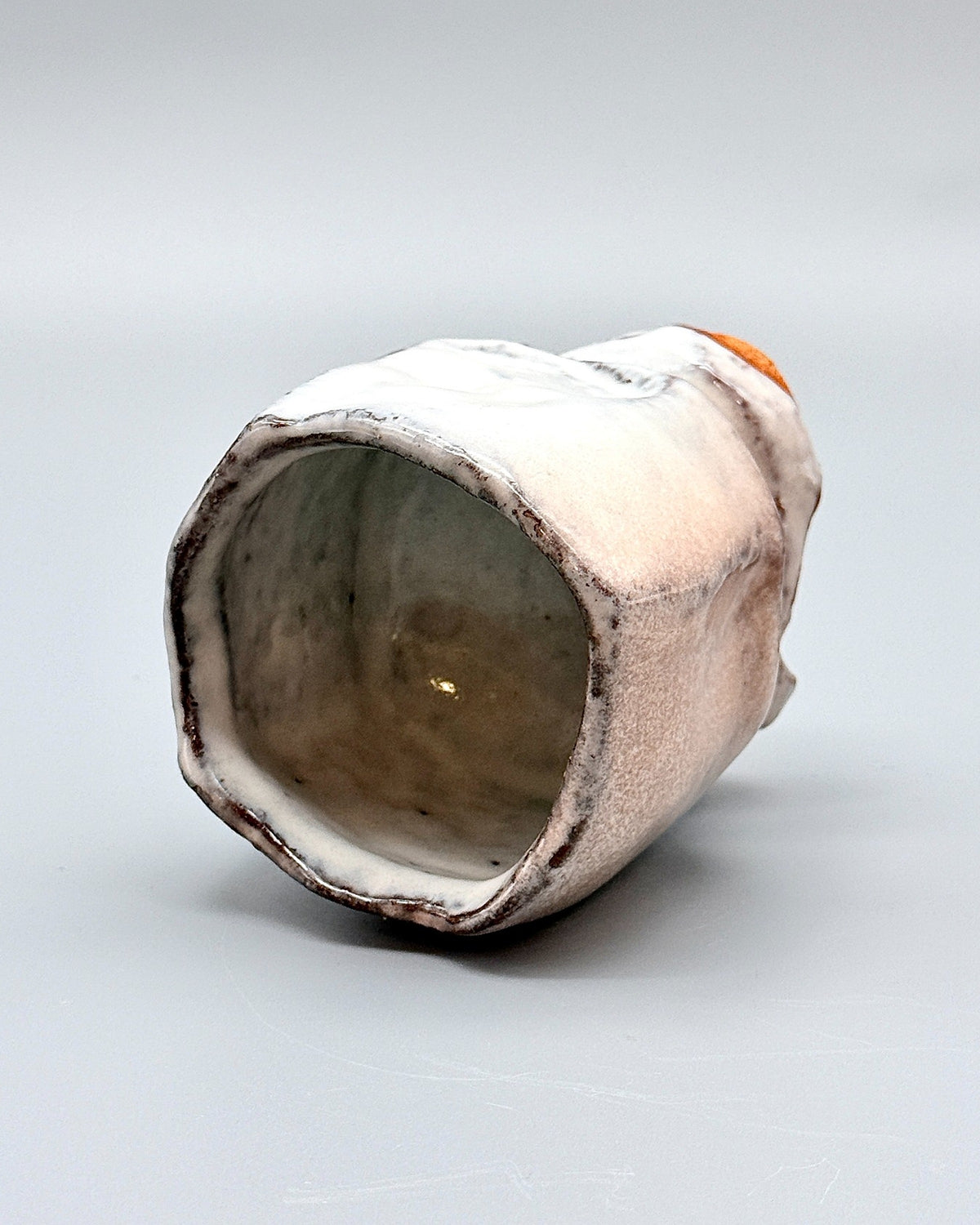 Hagi White Kurinuki High-Footed Cup